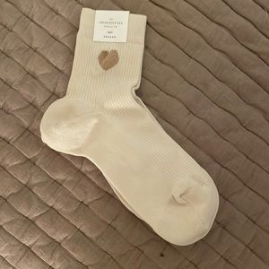 Sezane Heart Ankle Socks